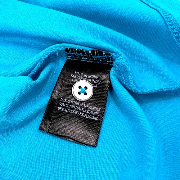 ⭐️KENNETH COLE NEW YORK💯,T-SHIRT, SIZE MEDIUM, “BLUE BIRD” COLOR, MOBILITY KNIT - Picture 14 of 16